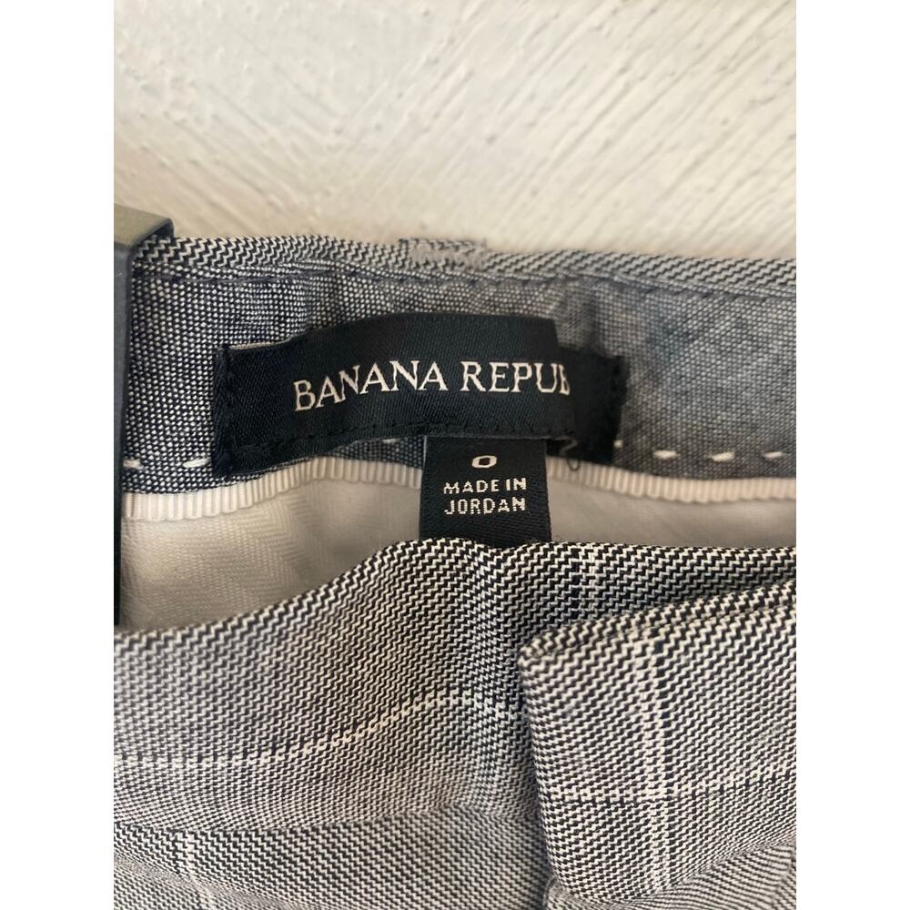 NWT Banana Republic Ryan Straight Pant Gray Glen Plaid Workwear Office 0 - Picture 5 of 7